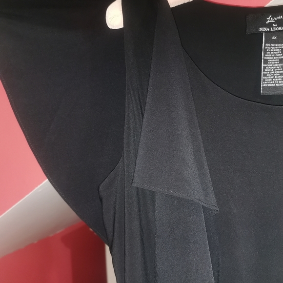 Lennie for nina Leonard 2xl beautiful midi classic black dress - Picture 3 of 3